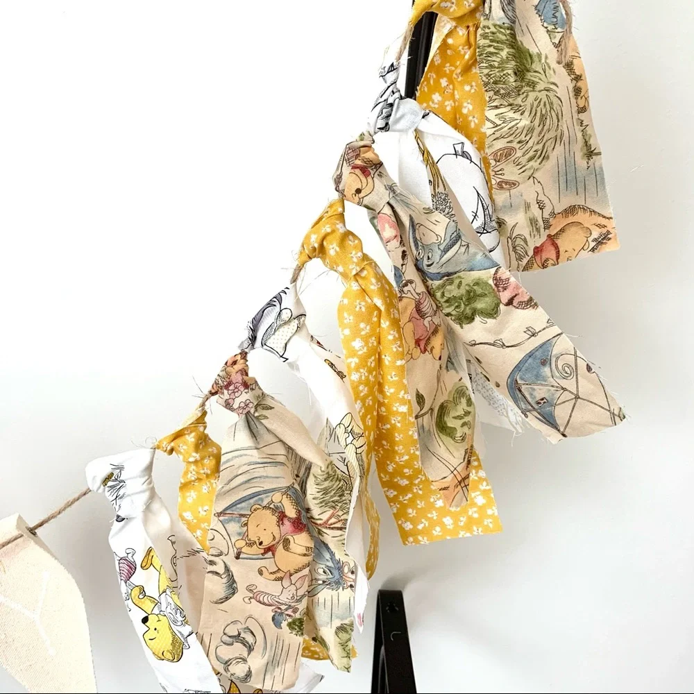 Winnie The Pooh Book and Hand Made “BABY” Bunting